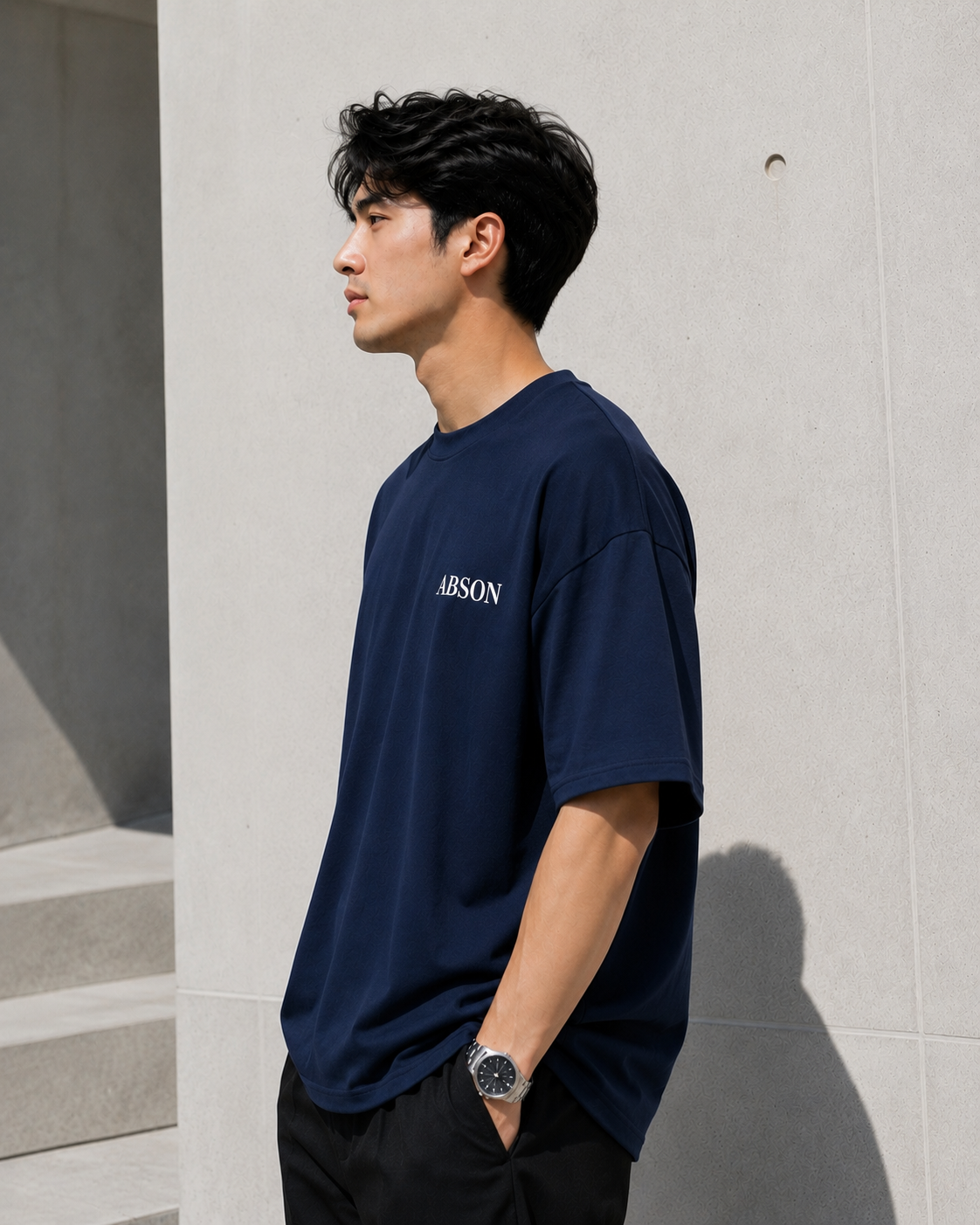 Oversized Navy Blue T-shirt