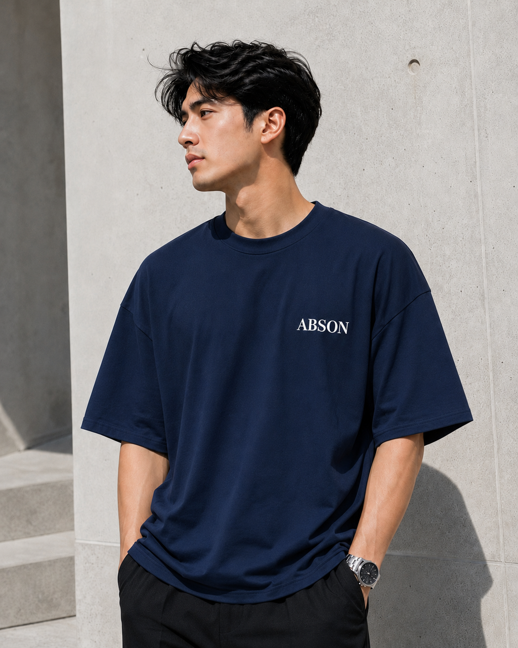 Oversized Navy Blue T-shirt