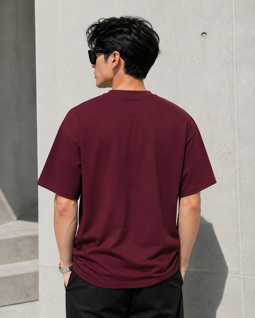 Oversized Maroon T-shirt