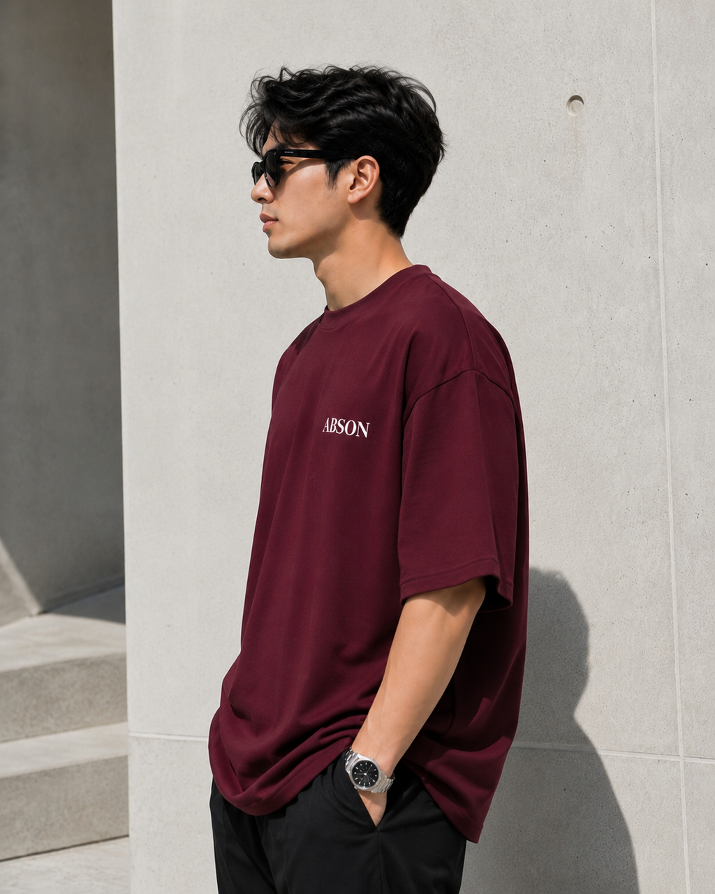 Oversized Maroon T-shirt
