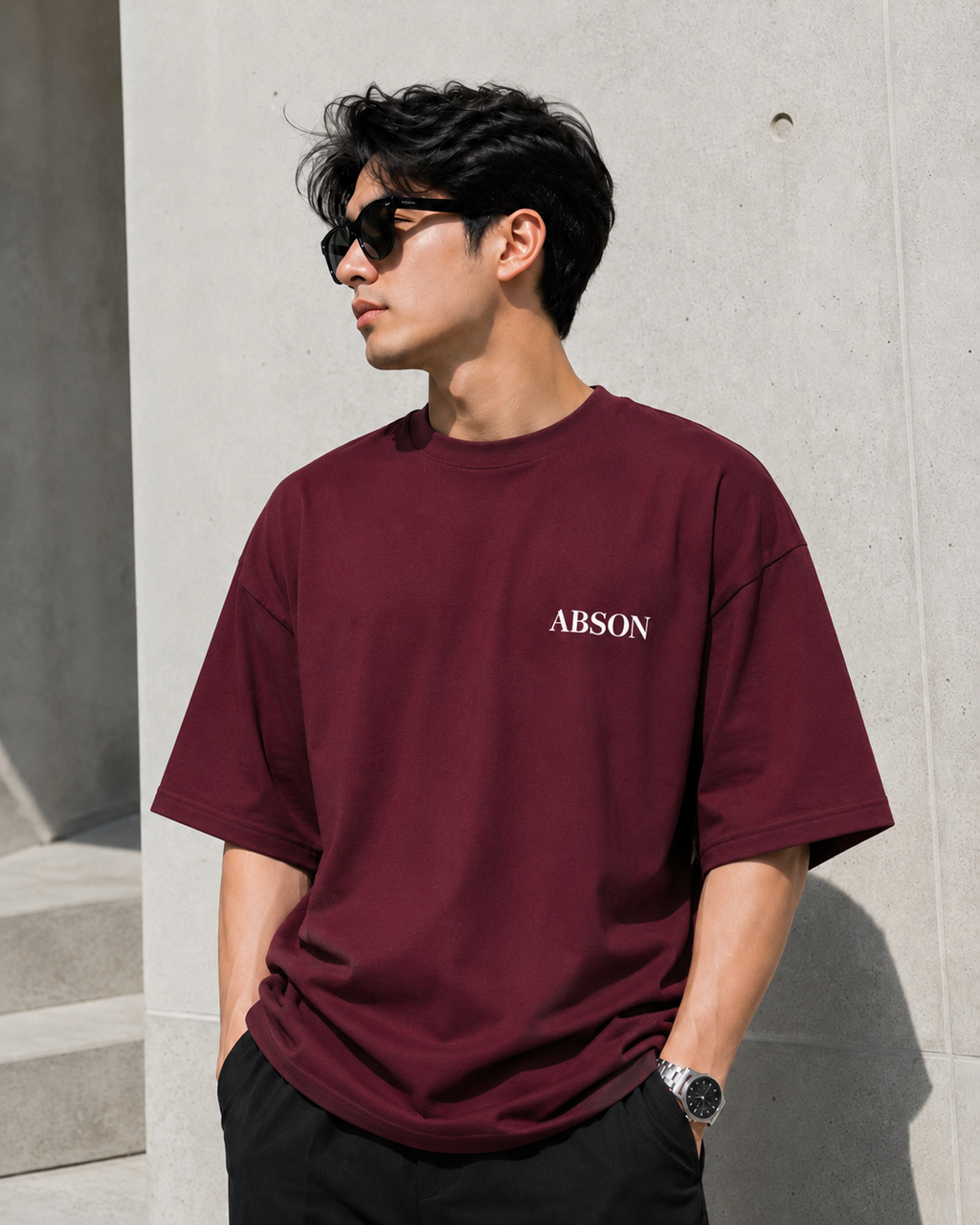 Oversized Maroon T-shirt